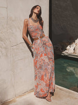 Rasha Mesh Paisley Tank