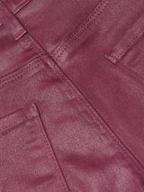 Kendra Coated Cropped Flare Jean
