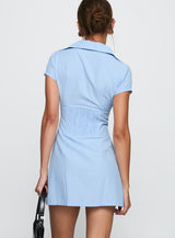 Motley Mini Dress Blue Stripe