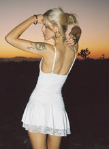 Love Is Alive Lace Mini Dress White
