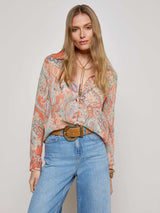 Laurent Paisley Blouse