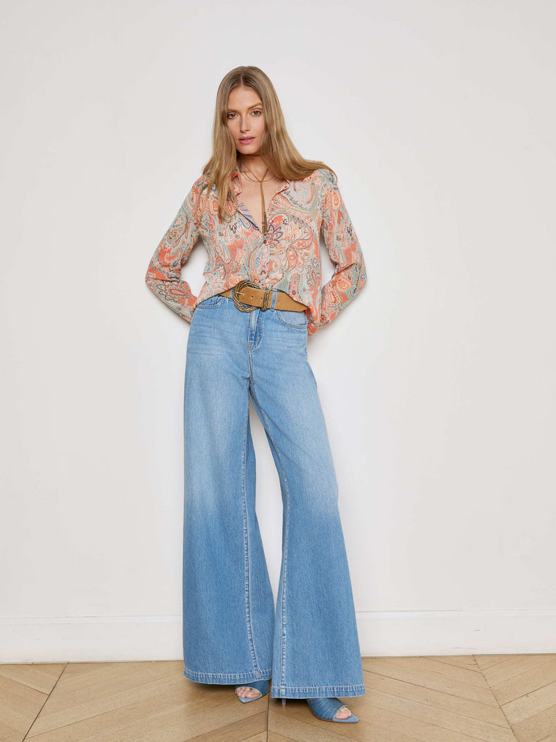 Laurent Paisley Blouse