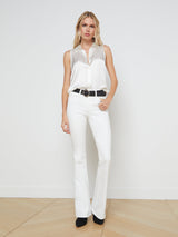 Emmy Sleeveless Silk Blouse