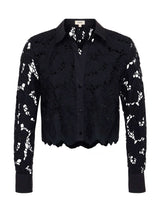 Seychelle Cropped Eyelet Blouse