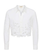 Seychelle Cropped Eyelet Blouse