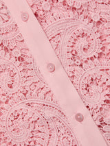 Odelia Cropped Lace Blouse