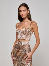 Sonya Silk Bustier
