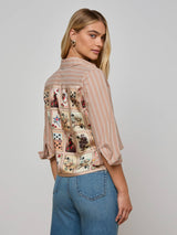 Fawn Western Card Print Shirt