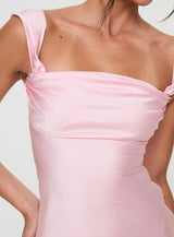 Azura Off The Shoulder Maxi Dress Pink
