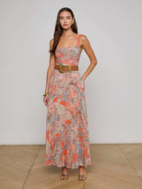 Rasha Mesh Paisley Tank