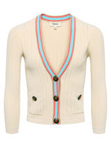 Irvin Pointelle Knit Cardigan