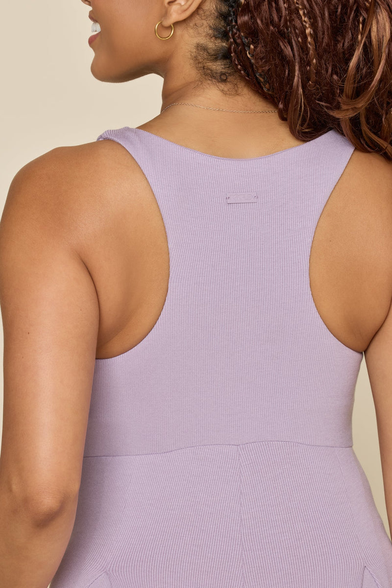 Go With The Flow Jumpsuit - Lavender Haze