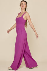 Go With The Flow Jumpsuit - Royal Orchid