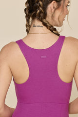 Go With The Flow Jumpsuit - Royal Orchid