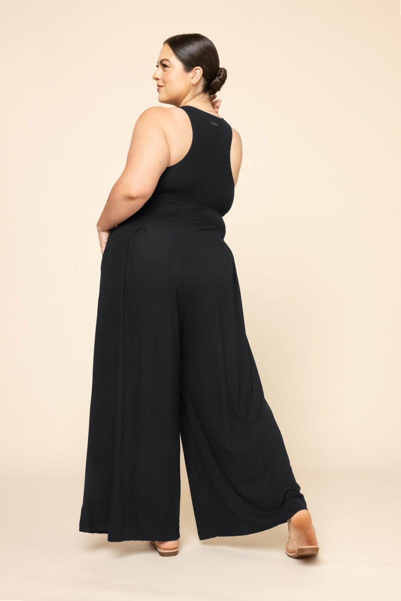 Go With The Flow Jumpsuit - Black