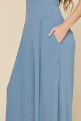 Halter Go with the Flow Jumpsuit - Cool Creek
